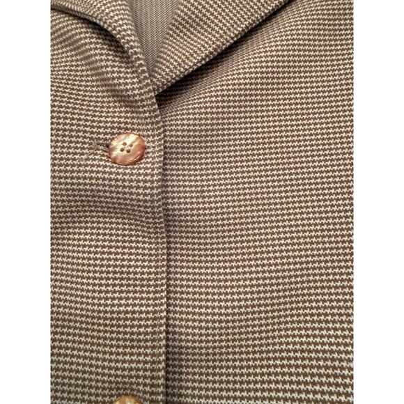 VINTAGE Women's Center Stage Herringbone Knit Blazer Jacket Size 12 - Picture 6 of 9